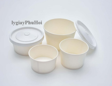 Tô Giấy Trắng 10oz (350ml)